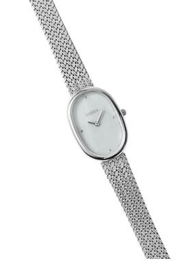 Brand new BREDA tethered silver watch!
